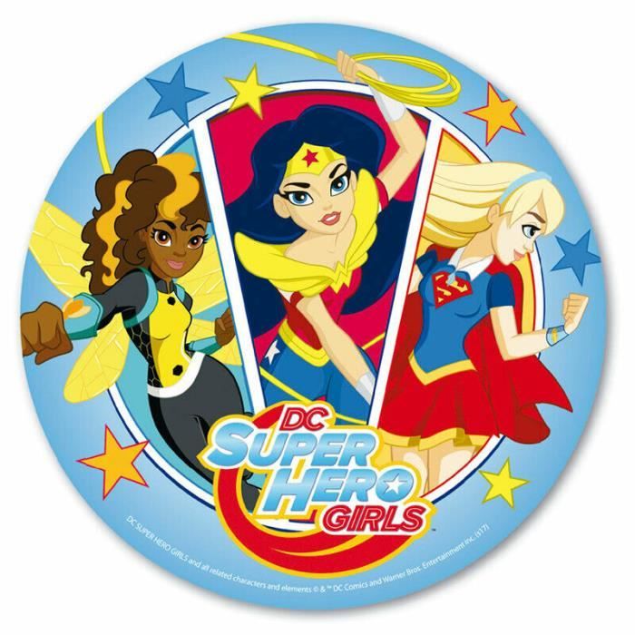 Disque Azyme Cm Super Hero Girls Decor Gateau Anniversaire Cdiscount Maison Disque Azyme Cm Super Hero Girls Decor Gateau Anniversaire Cdiscount Maison