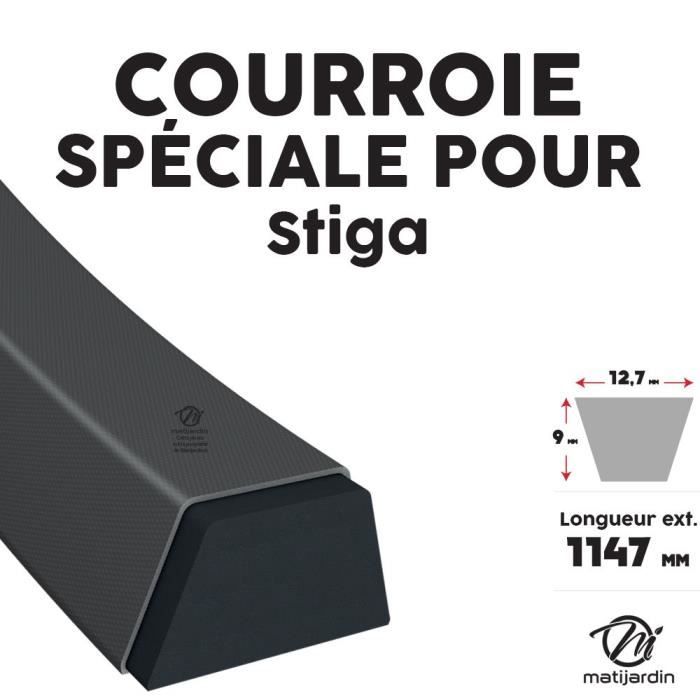 Courroie de moteur à boite hydro STIGA 1134-9029-01 - 9585-0055-00