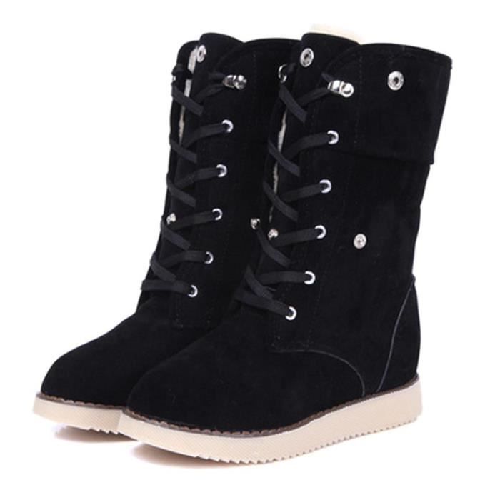 Bottes De Neige Airwalk Thermolite – Femme – Taille US 6 – Noir Et Rose – Occasion