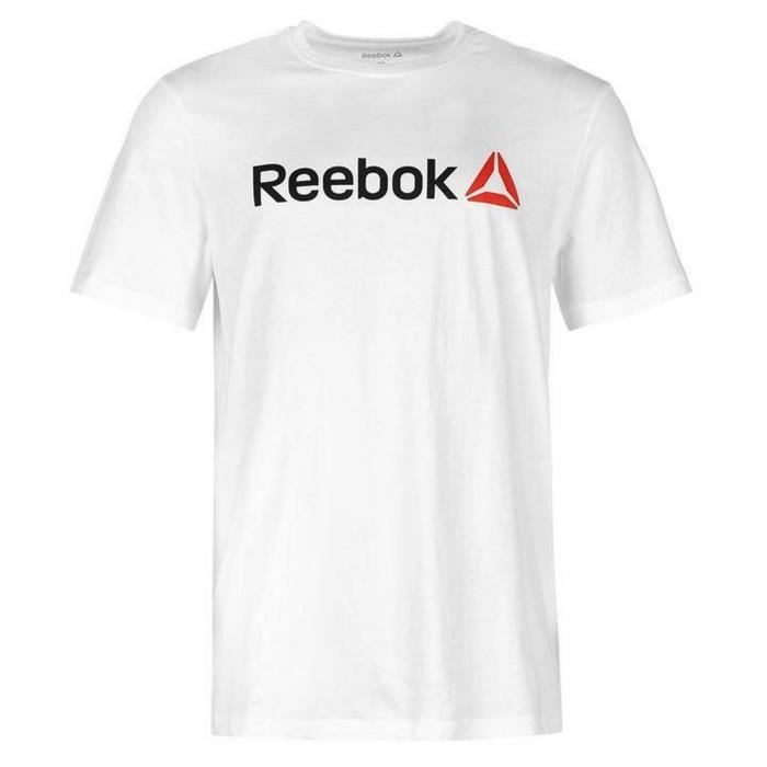 reebok t shirt homme blanche