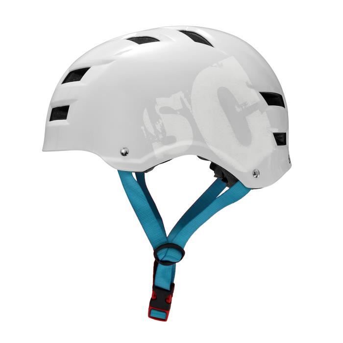 CAPITAL SPORTS Casque de skate et de v&eacute;lo - Skullcap by  - coque int&eacute;rieure Microshell EPS - blanc 