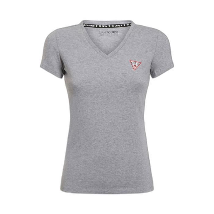 T-shirt à manches courtes femme Guess VN - light melange grey m - S