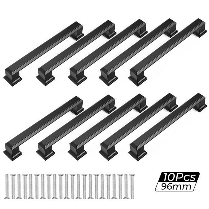Youkap 10pcs Bâton Cuisine Armoire Porte Poignées Placard Tiroir Chambre Meubles Tirer Entraxe 160mm