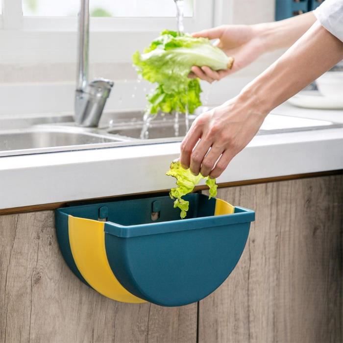 Corbeille à Ordures Double Couche Dorée Noire - Poubelle Ronde Décorative Sans Couvercle