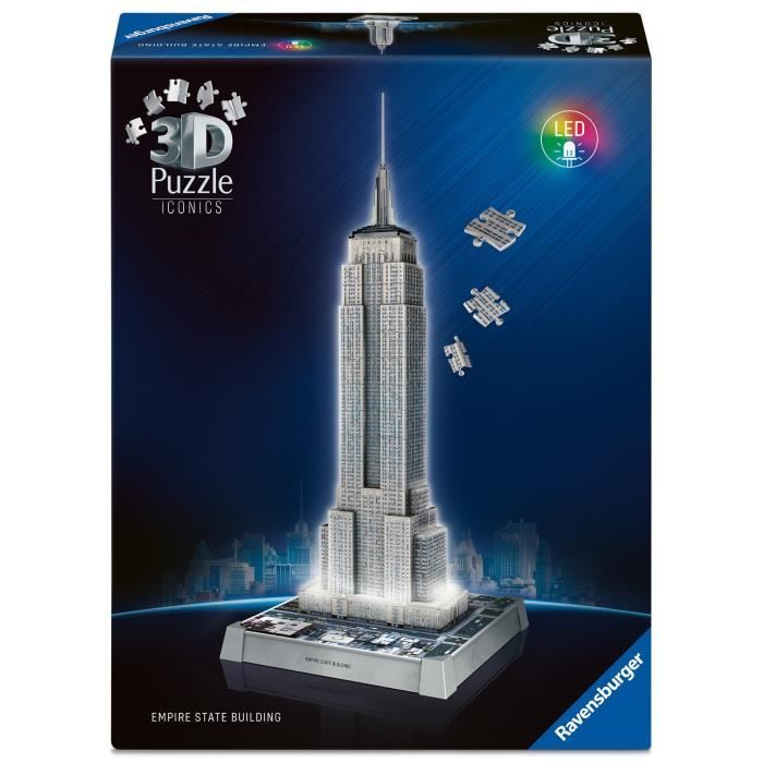 Puzzle 3D Night Edition : Empire State Building Ravensburger France - vue 6