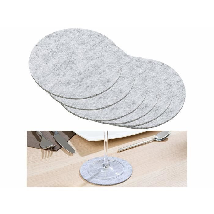 Lot De 6 Sous-Plats Ronds En Liège 19 Cm - Antidérapants, Résistants Chaleur, Protection Table Café Thé Bouilloire, Naturel Écologique Sous-plat Liège Rond