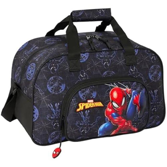 Safta Trousse Double Spiderman Attack - Pour Enfants École - 21x6x8 Cm - Noir