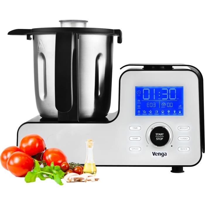 E.Zicom E.Zichef & Mix Classic Robot Cuiseur Multifonction Plastique Blanc 42,5 x 29,5 x 37,5 cm