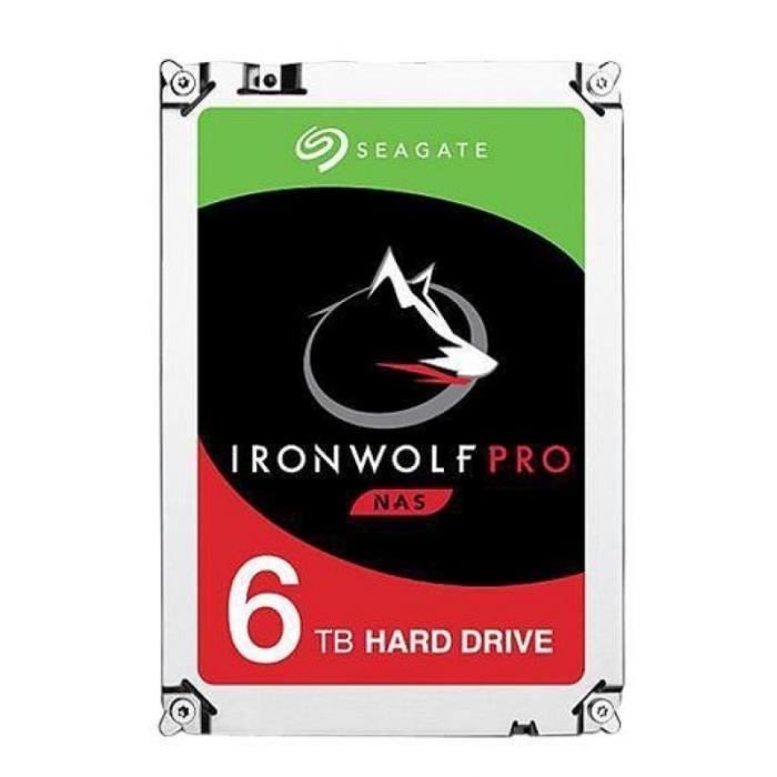 Disque dur Seagate IronWolf Pro 6 To SATA 3.5 256 Mo Enterprise NAS - ST6000NE000