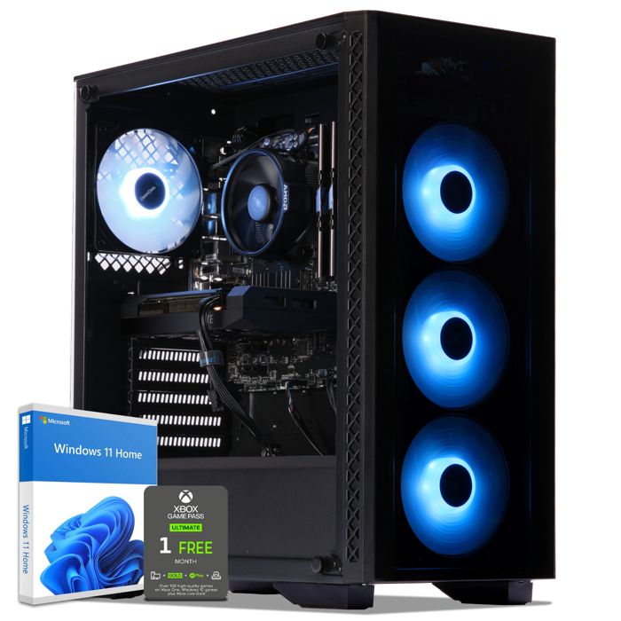 Vente Ordinateur de bureau PC Gaming, AMD Ryzen 5, RX 580, 240Go SSD, 1To HDD, 8Go RAM, Win 10. Ref: UCM6112I2I1HF pas cher Vente Ordinateur de bureau PC Gaming, AMD Ryzen 5, RX 580, 240Go SSD, 1To HDD, 8Go RAM, Win 10. Ref: UCM6112I2I1HF pas cher