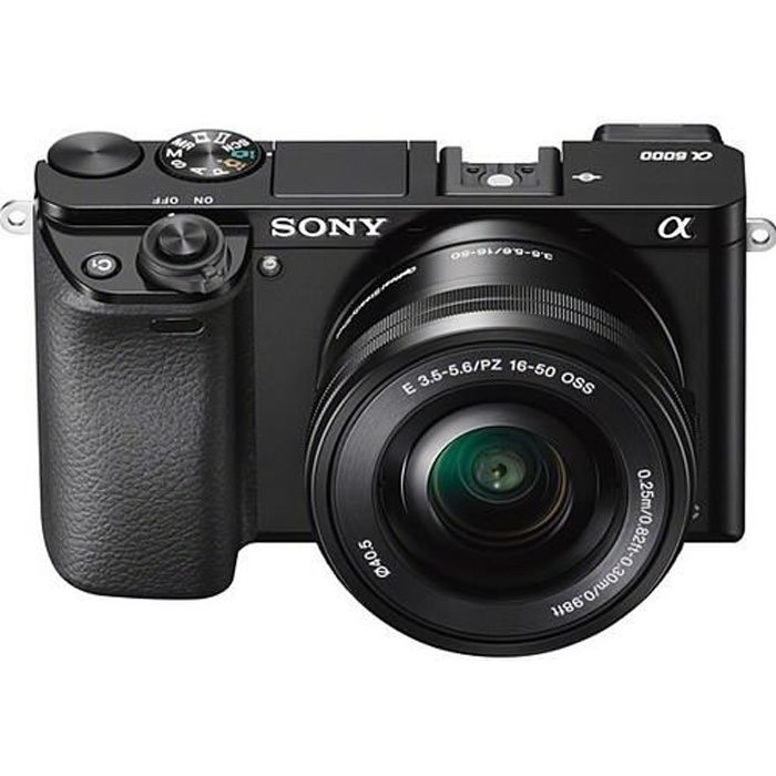 Sony A6000 Noir + 1650mm + 2eme batterie + filtre Cdiscount Appareil