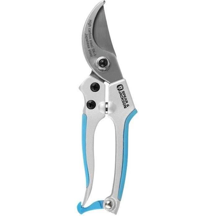 Sécateur bimatières de 18 cm coloris bleu Spear & Jackson