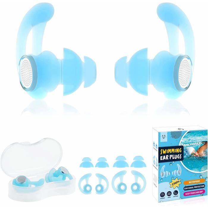 Lot De 3 Paires De Bouchons D'oreilles En Silicone Pour La Natation - Marque FNGXX