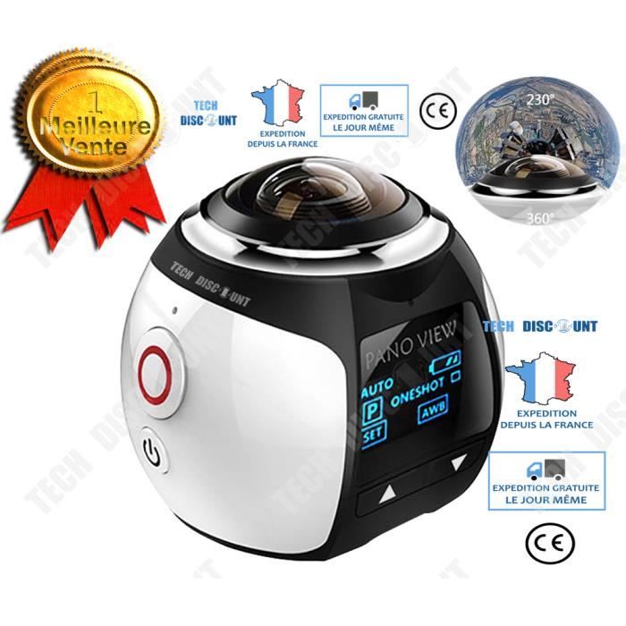 TD® caméra waterproof étanche imperméable caméra de sport portable panoramique 360 motion mouvement plongée sport action vidéo ski