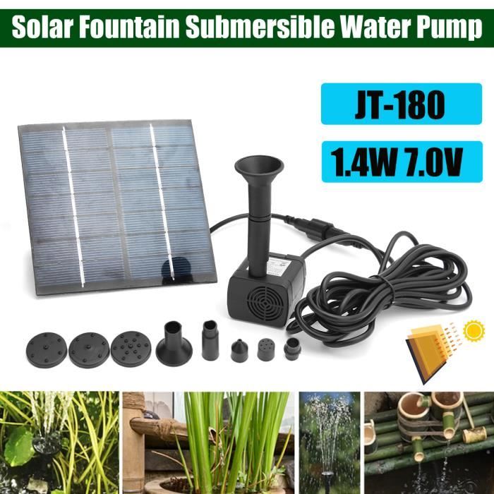 Fontaine Solaire, Fontaine Exterieur de Jardin, Solaire Fontaine a Eau,  Mini Pompe a Eau, Pompe Etang Fontaine pour Piscine, P[12] - Cdiscount  Jardin