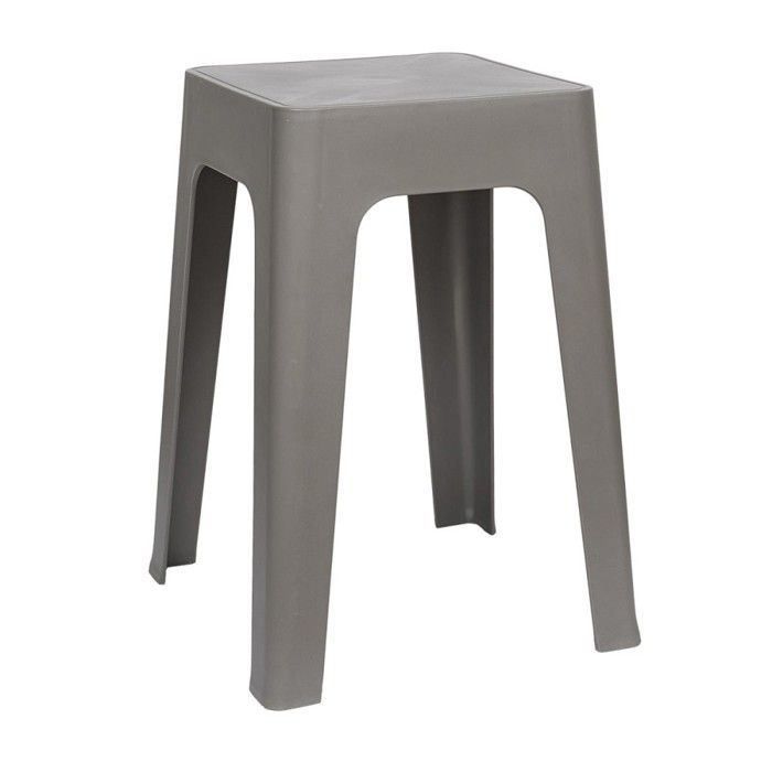 Tabouret empilable coloris gris Tabouret empilable coloris gris