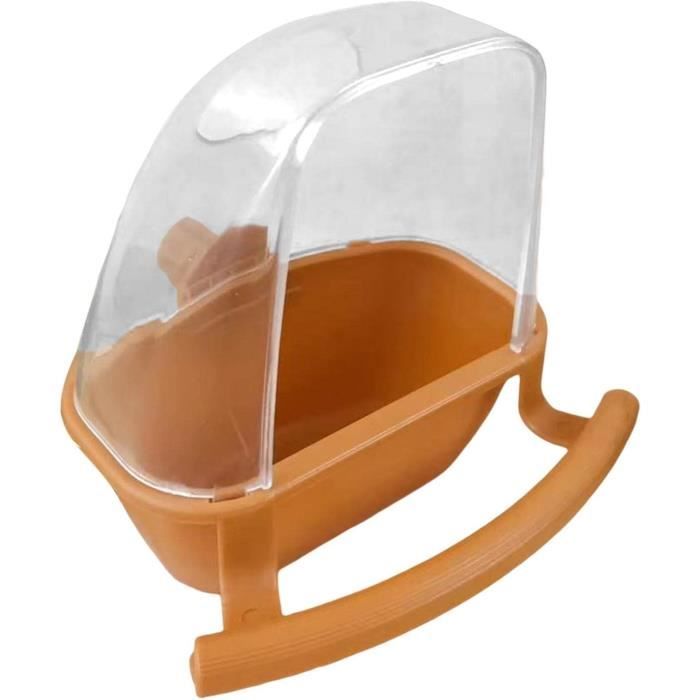 Mangeoire Pour Perruches Anti-bouchage - Bol Large, Fixation Cage, Idéal Balcon, Terrasse - Distribution Précise De Nourriture