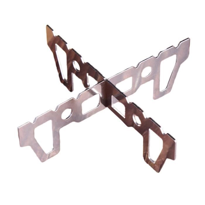 Brûleur à alcool - AMOUNE - Mini Réchaud en Acier Inoxydable - 15x9,3x4