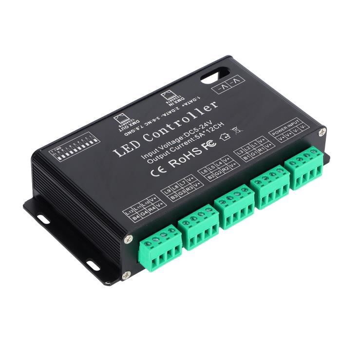 VBESTLIFE Decoding Controller, DC5‑24V Constant Decoder with Cable for ...