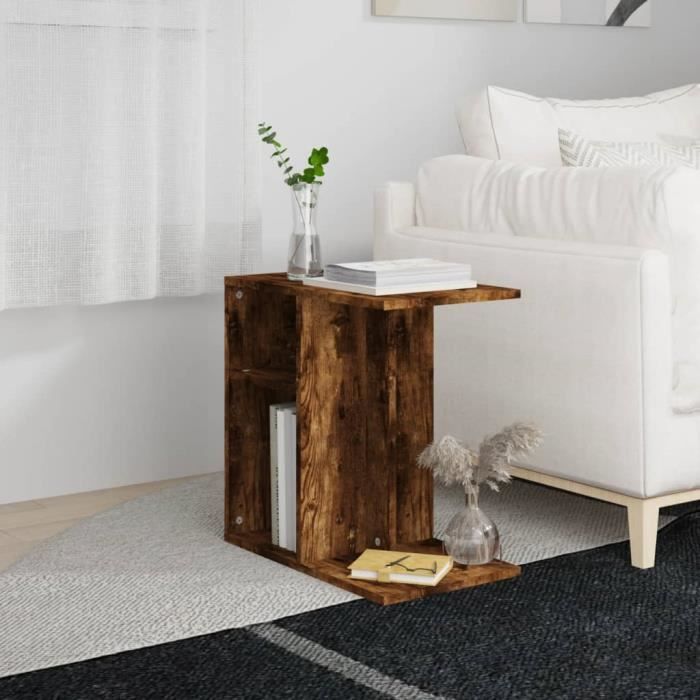 CASARIA® Table d'appoint pliante en bois d'acacia 70x70x73cm Table basse  carrée pliable extérieur