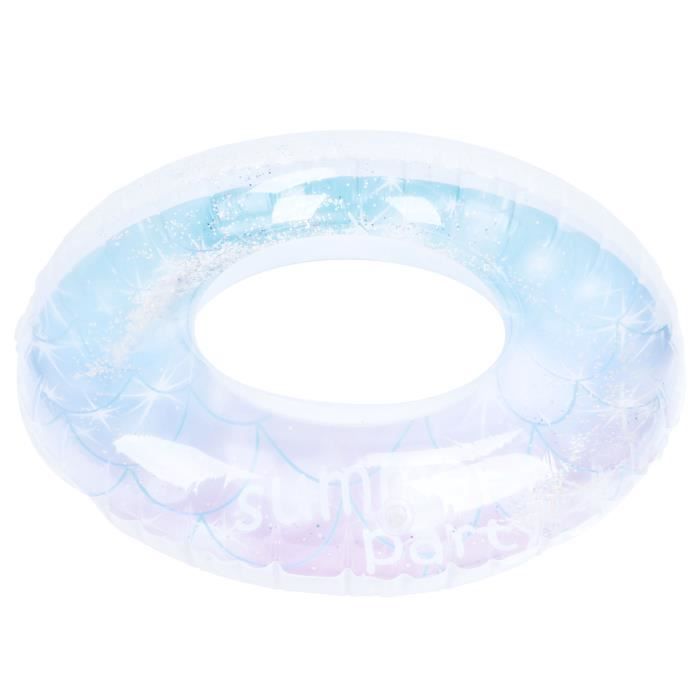 MRETERNEL - Anneau De Natation Gonflable, Bouée Gonflable Brillante Bouee Ronde Anneau De Natation Etincelant Bouee Piscine Adulte Rond 35334 B