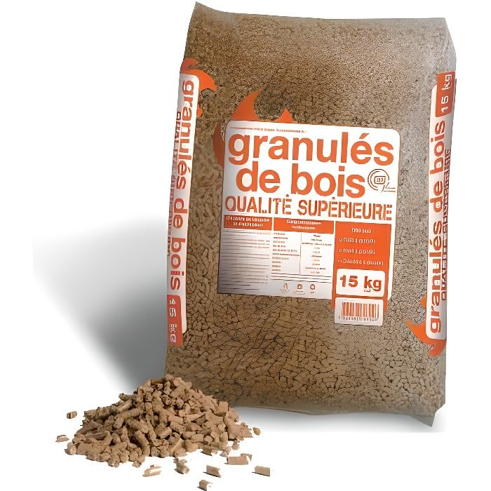 Granulés Pellets de bois Sac de 15 KG 