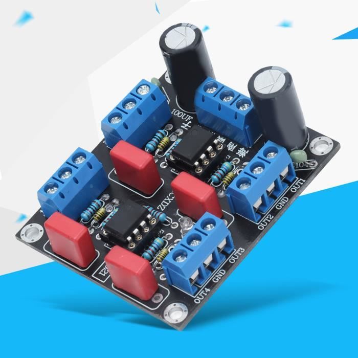 Carte Amplificateur Casque MAX4410 - 5 Pièces - Préampli Remplacement NE5532 - Tension 3V-12V - Sortie 80mW