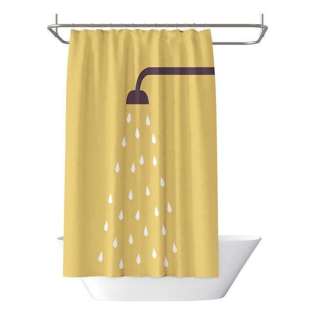 RIDEAU DE DOUCHE,shower curtain 3W100XH180cmRideau de douche en tissu imperméable à motif de