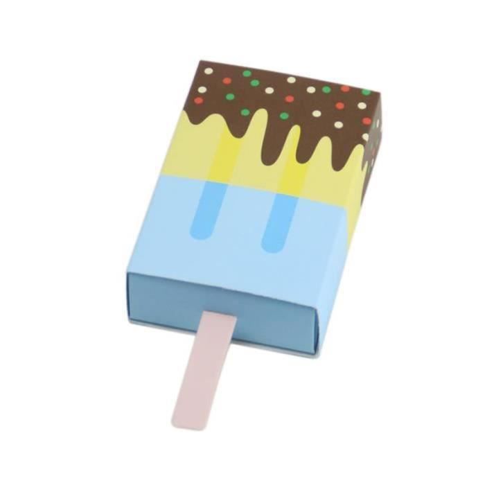 10 Pcs Creme Glacee Forme Cadeau Boites Bebe Douche D'anniversaire