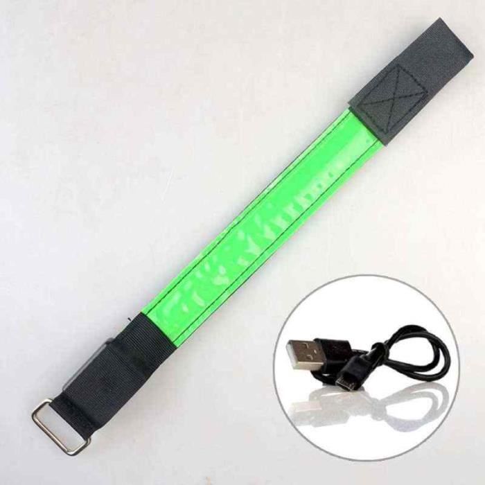 Joynine Brassard LED Réfléchissant 2Pcs - 3 Modes Lumineux Pour Running, Vélo, Enfants, Poussettes
