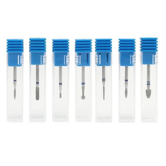 11 Pièces Forets à Ongles En Céramique, Embout Ponceuse De Ongles, Forets à Ongles En Alliage De