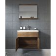 Meuble de salle de bain de Montréal 02 Lefkas - Armoire de rangement Meuble lavabo évier Meuble lavabo 60x35 cm-1