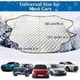 Couverture magnétique de pare-brise de voiture de 193*126cm3, isolation thermique, anti-gel et neige, universelle pour toutes les-1