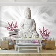 Runa art Papier Peint Intissé Tapisserie Fleurs de Bouddha 352x250 cm (8,8 M2) - 8 Bandes Faciles à Coller 9289011a-1