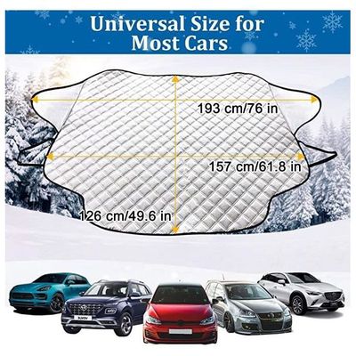 CaiTang Couverture Pare-Brise Voiture, 6 Magnétique