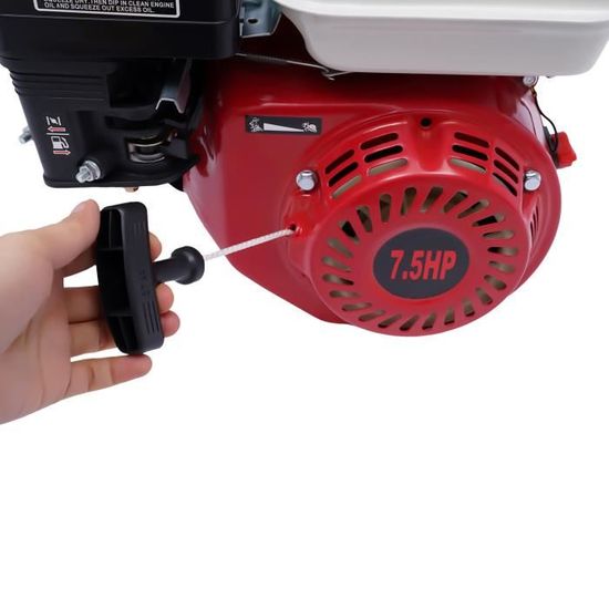 Moteur à Essence 4 Temps 7,5 CV Vertical - Pour Kart, Générateur, Pompe, Usage Industriel - 2