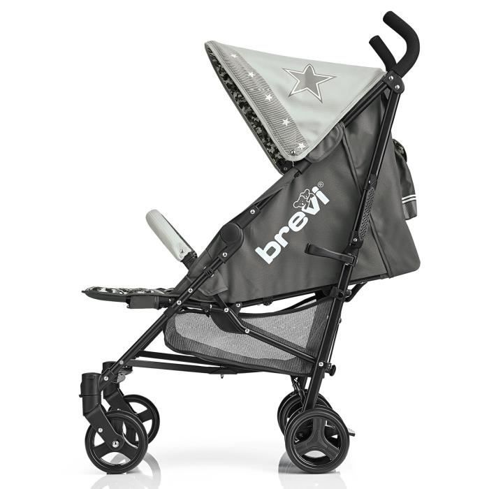 Poussette canne grise store