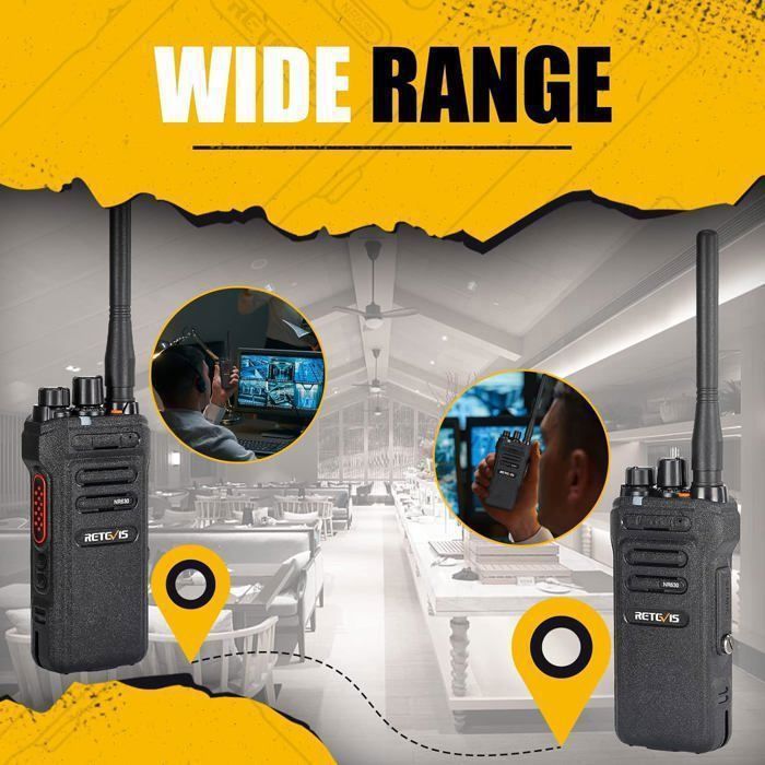 Retevis RB648 Pro Walkie Talkie, IP67 Waterproof Radio, 2800mAh - View #12