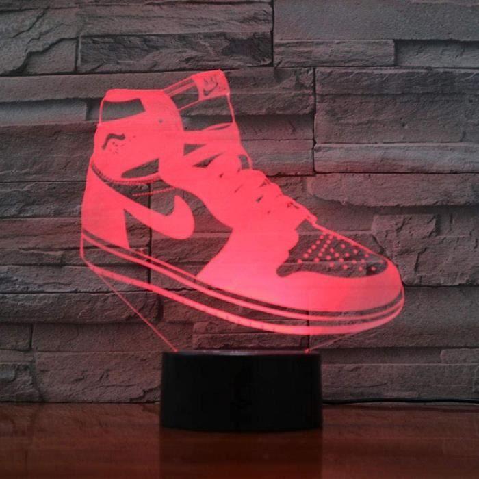 Nike baskets 3D illusion veilleuse Lampe optique jouet pour