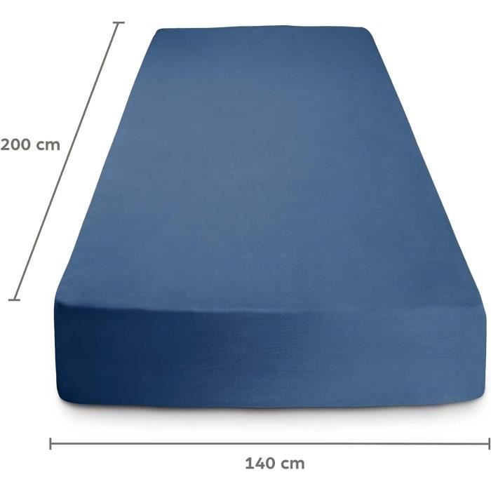 GODGETS Housse de Protection Matelas Drap Housse en Microfibre Protège Matelas Anti-poussière Anti-acariens Résistant à l'humidité,Noir,140x200x25 CM