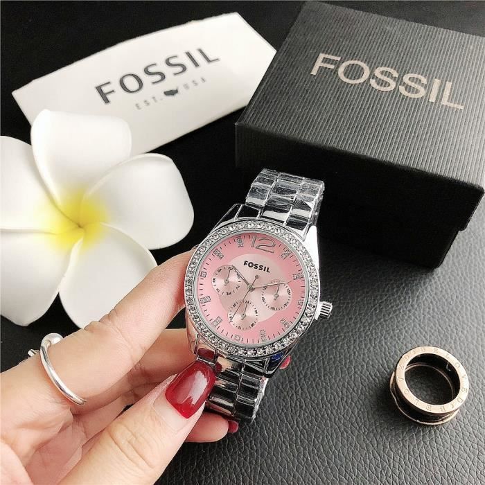 Montres Fossiles Quartz Bracelet Robe Femmes Montres Bracelet En