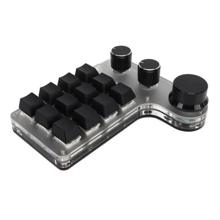 Clavier Mécanique Programmable - GOTOTOP - RVB - Sans Fil - 12 Touches ...