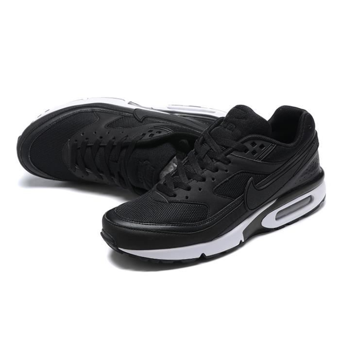 Basket Nike Air Max BW AUTREMENT Mixte Synthetique Noir blanc Lacets Noir blanc Cdiscount Chaussures