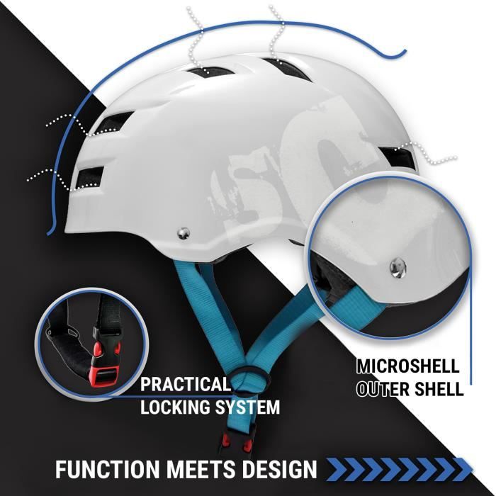 Microshell 85 Casque de skate et de vélo - Skullcap by Capital Sports - coque ...