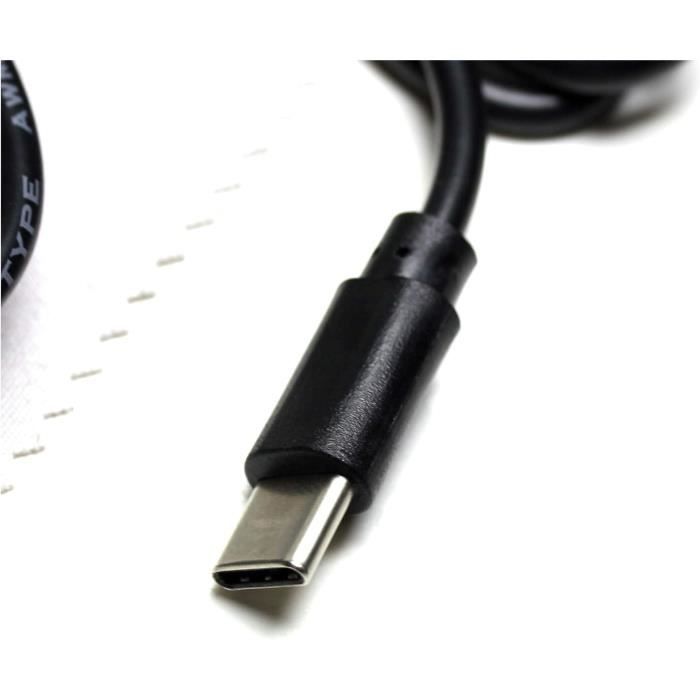 Chargeur Rapide HTC 3.0 Avec Câble USB Type-C | Compatible U11, U12+, 10, Desire Et Autres Modèles | 5V/2,5A, 9V/1,7A, 12V/1,25A