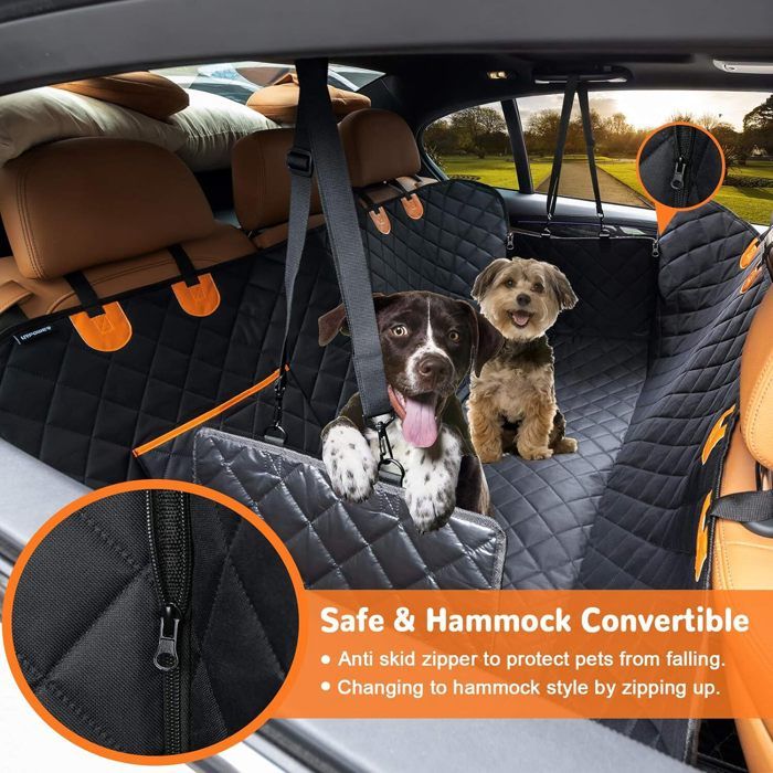 Protection Siege Voiture Housse De Siège Auto Drado Pour Chien - Protection Banquette 132x160 Cm Protection Antidérapante Voiture
