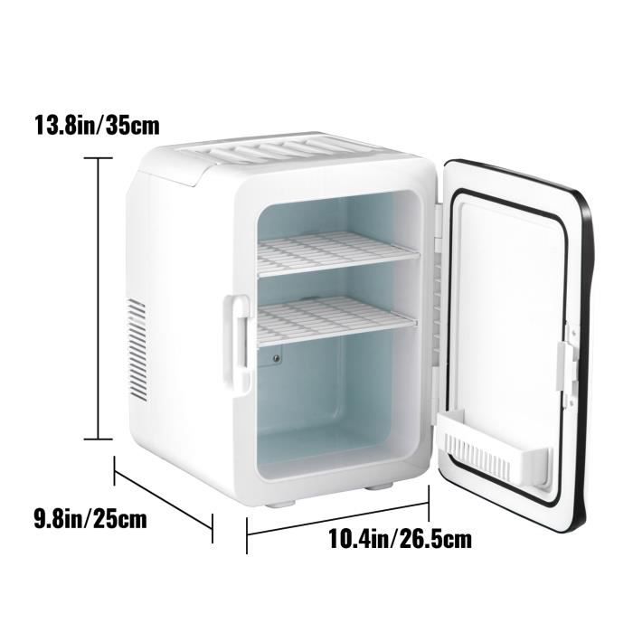 10l Mini Réfrigérateurs de voiture Réfrigérateur portable  Chauffe-congélateur Boîte d'isolation Réfrigérateur automatique à double  usage pour le bureau à domicile Voyage en plein air