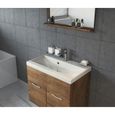 Meuble de salle de bain de Montréal 02 Lefkas - Armoire de rangement Meuble lavabo évier Meuble lavabo 60x35 cm-2