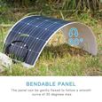 Dokio – panneaux solaires flexibles 18V/16V, 100W pour camping-car/voiture/maison-2