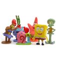 Figurines Bob l'éponge Patrick Star Octopus en PVC - Lot de 6 - Jouets pour enfants - Cadeaux de Noël-2